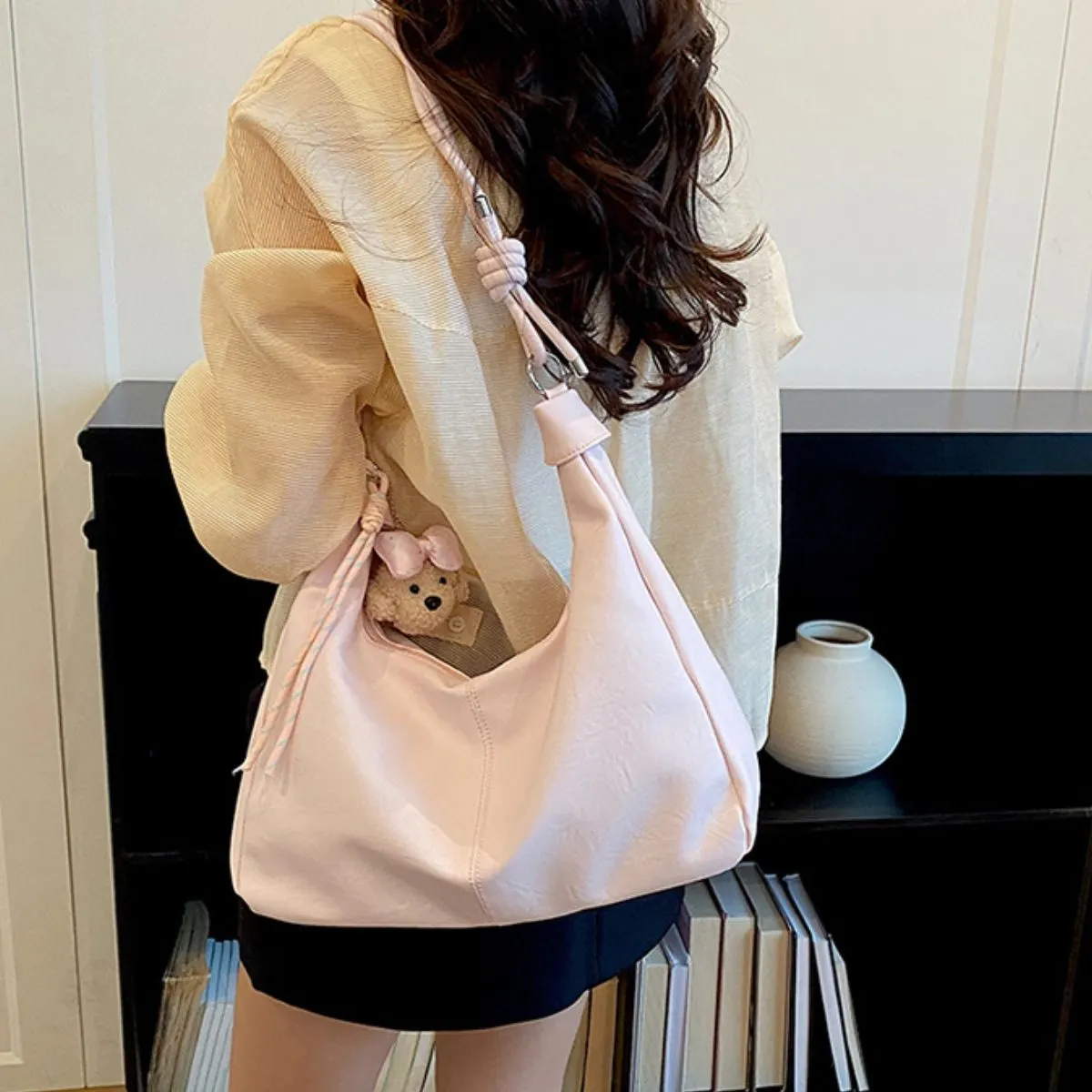 Knotted Strap Shoulder Bag