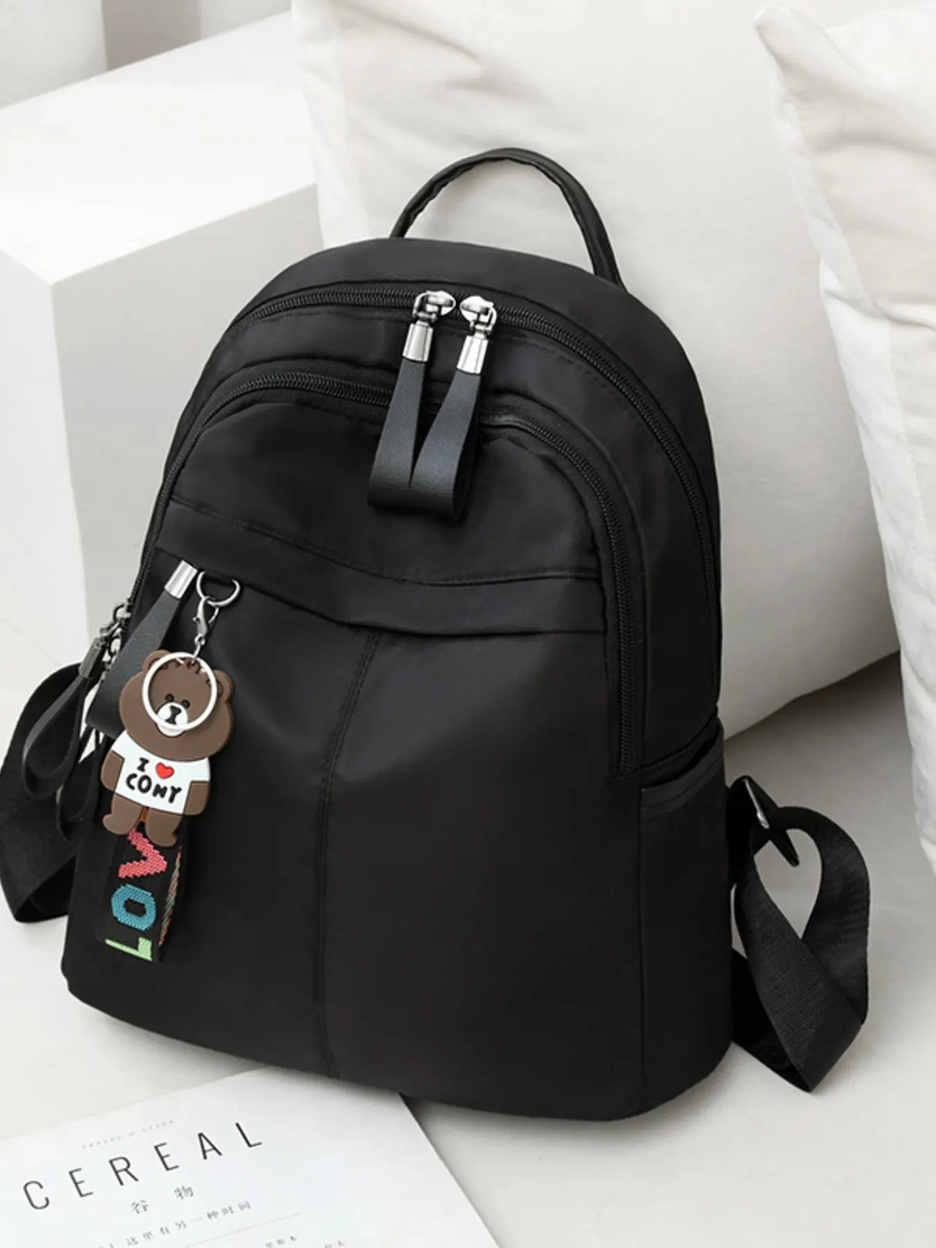 Lightweight Zip Backpack Bag